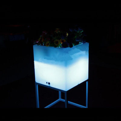 กลางแจ้งกันน้ํา Light Up Ice Bucket ตารางด้วยสแตนโลหะ