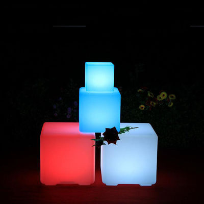 40Cm Remote Control Patio LED Cube Lamp Lantern แหล่งแสง LED สําหรับการบันเทิงในสวน