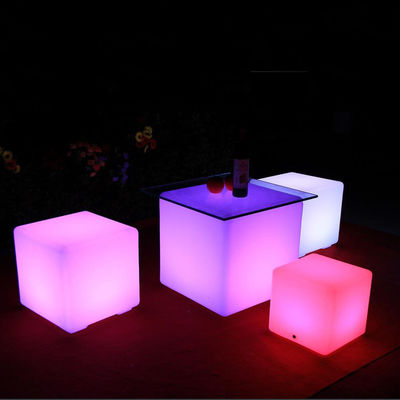 40Cm Remote Control Patio LED Cube Lamp Lantern แหล่งแสง LED สําหรับการบันเทิงในสวน