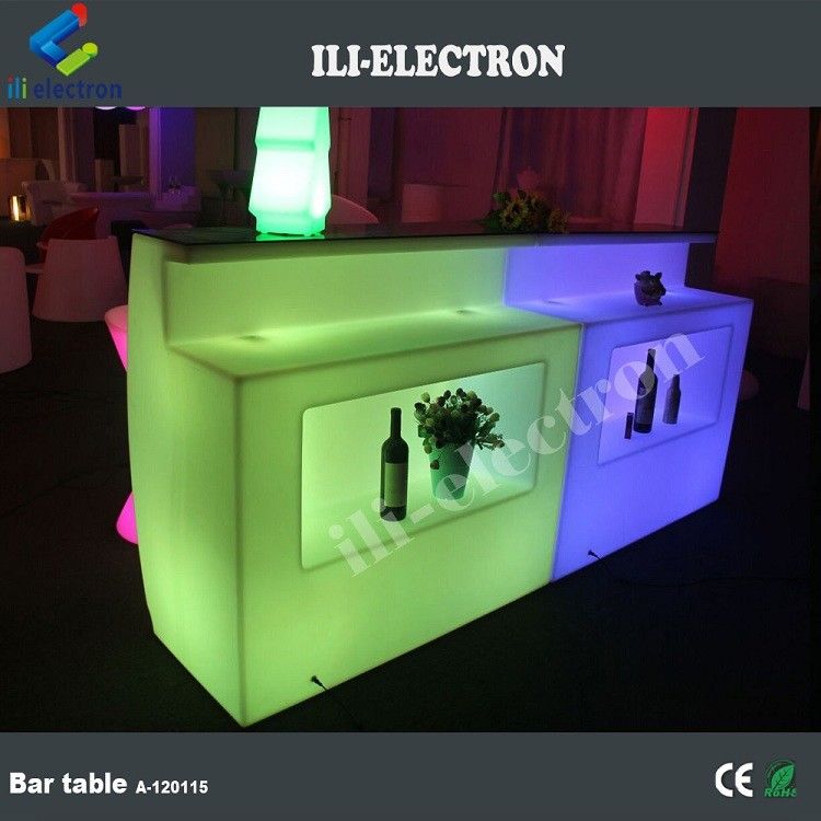 พลาสติก multi-color ไฟสว่างบ้านโมเดิร์น mini bar counter design สําหรับขาย