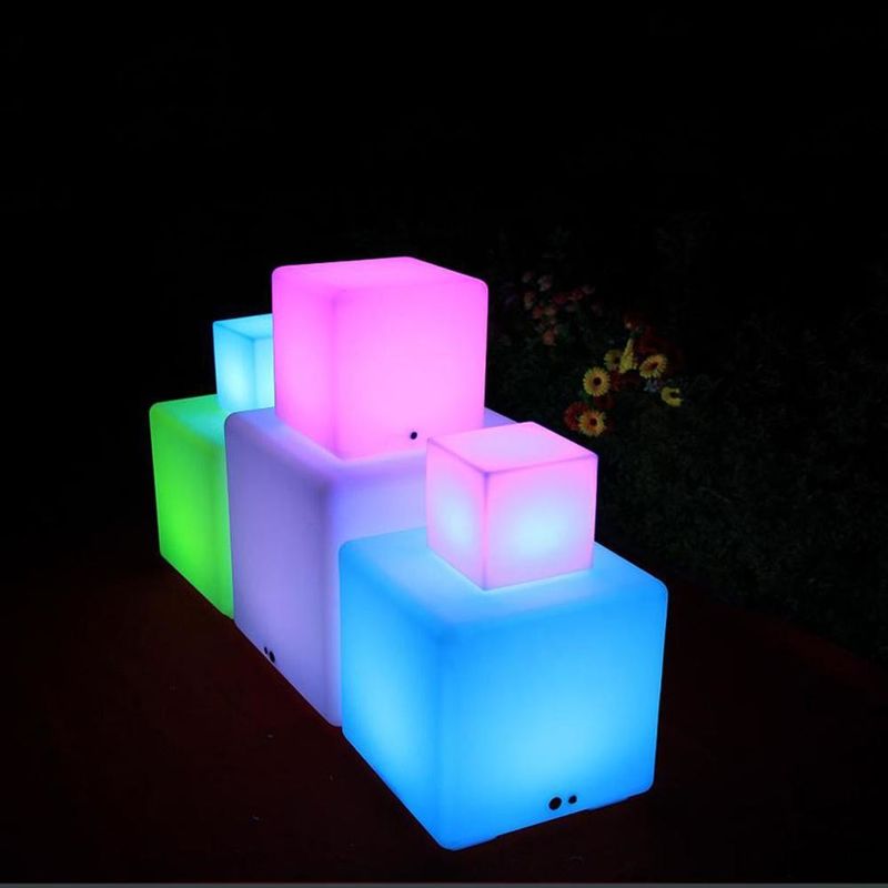 IP65 กันน้ําภายนอก LED ไฟลูกบาศก์ 16 สีเปลี่ยนสําหรับกระโปรงสวน