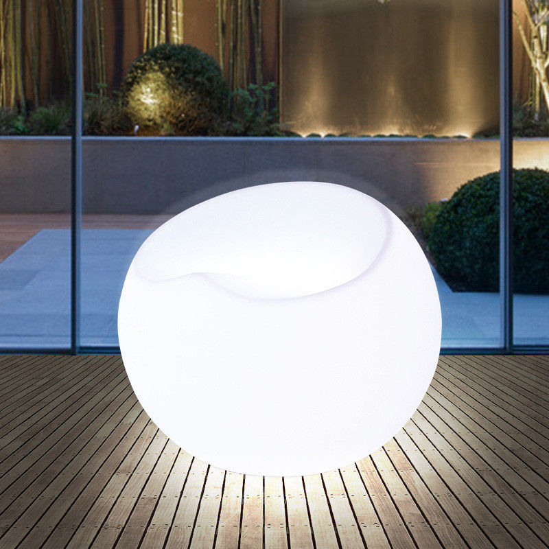 โมดูเลอร์เปลี่ยนสี โซฟาพูฟ โฟนนั่งเล่นพลาสติก เฟอร์นิเจอร์ห้องนั่งเล่น Led Light Up Sofa