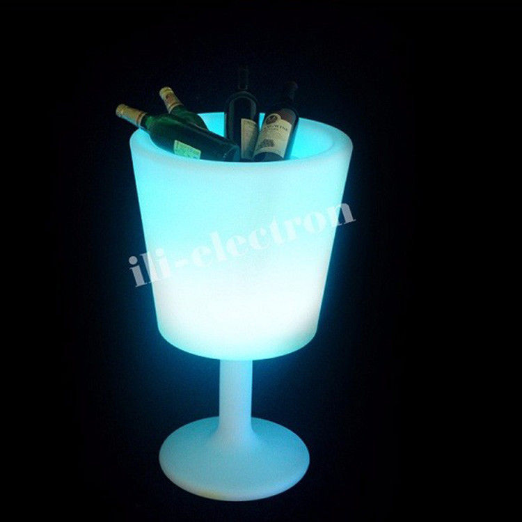 สายไร้สาย พลาสติก LED กล่องน้ําแข็ง รูป 16 สีเปลี่ยนสําหรับแชมเปญ